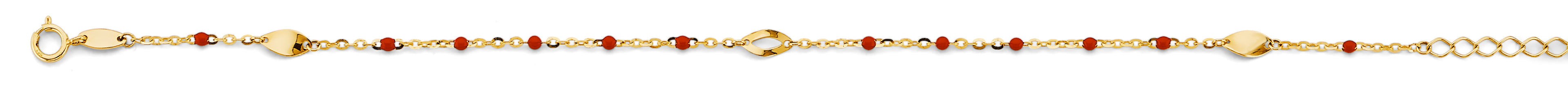 14K Yellow Gold Light Necklace & Bracelet - AB1137