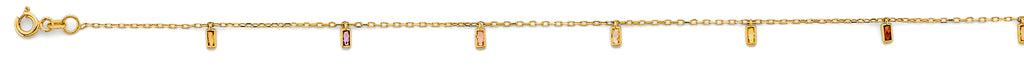 14K Yellow Gold Light Necklace & Bracelet - AB1139