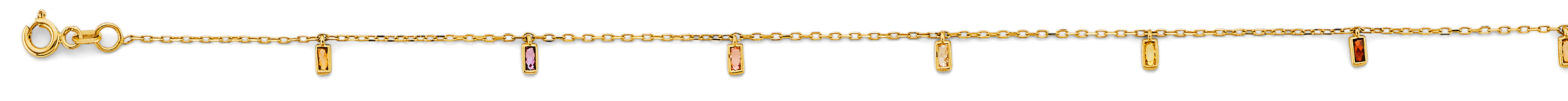 14K Yellow Gold Light Necklace & Bracelet - AB1139