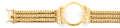 14K Yellow Gold Men's & Link Bracelet - AB1144