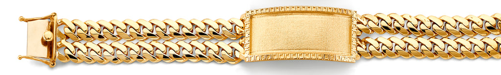 14K Yellow Gold Men's & Link Bracelet - AB1147