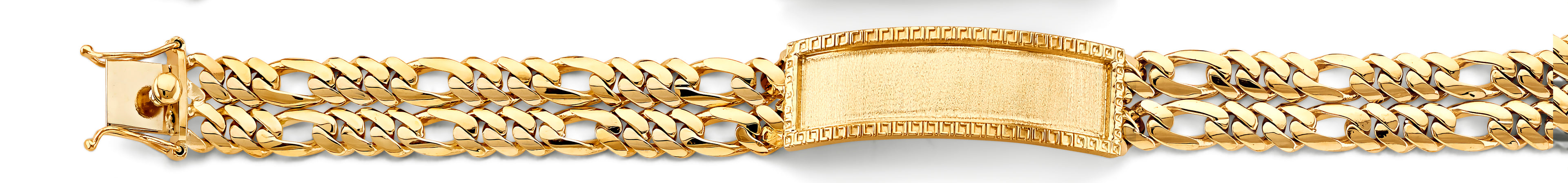 14K Yellow Gold Men's & Link Bracelet - AB1149