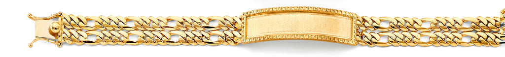 14K Yellow Gold Men's & Link Bracelet - AB1150