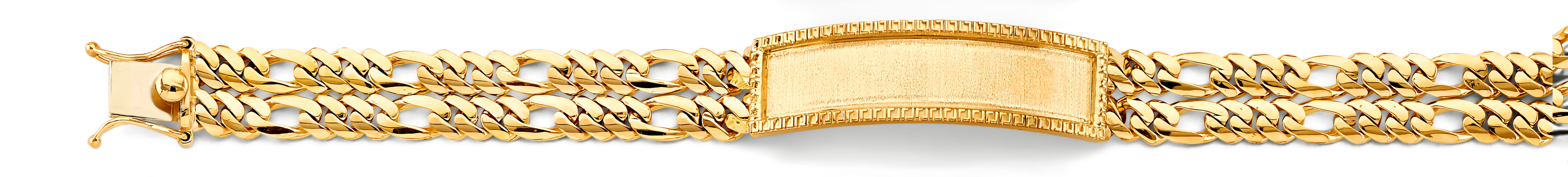 14K Yellow Gold Men's & Link Bracelet - AB1150