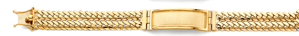 14K Yellow Gold Men's & Link Bracelet - AB1151