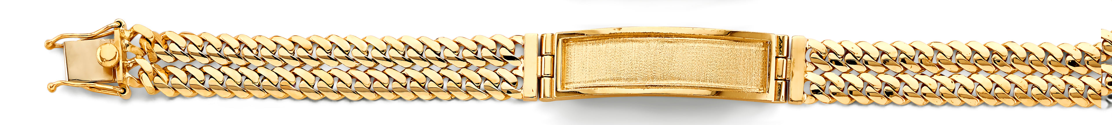 14K Yellow Gold Men's & Link Bracelet - AB1152