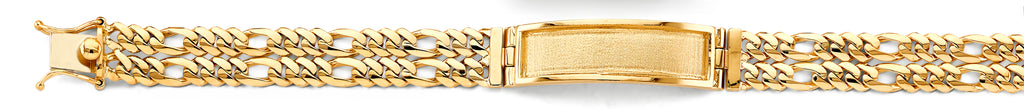 14K Yellow Gold Men's & Link Bracelet - AB1154