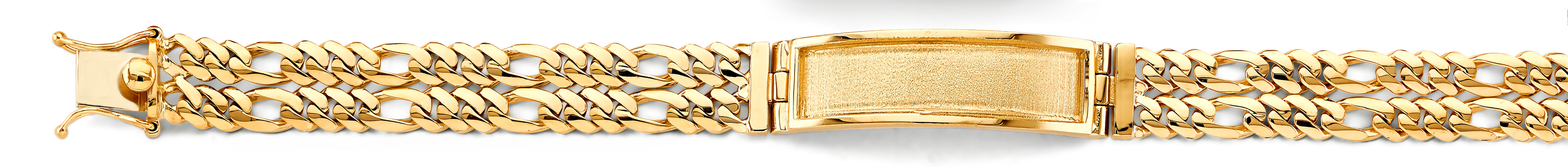 14K Yellow Gold Men's & Link Bracelet - AB1154
