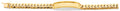 14K Yellow Gold Men's & Link Bracelet - AB1157