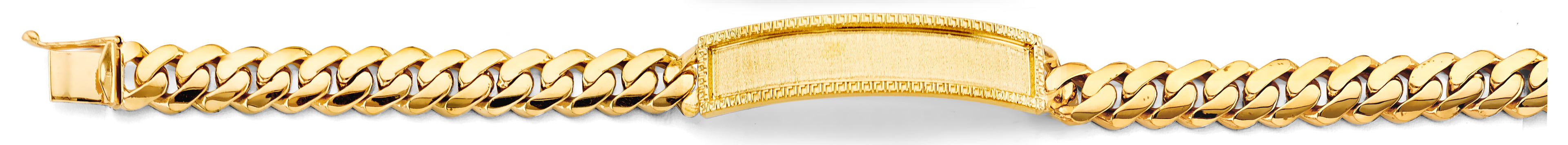 14K Yellow Gold Men's & Link Bracelet - AB1157