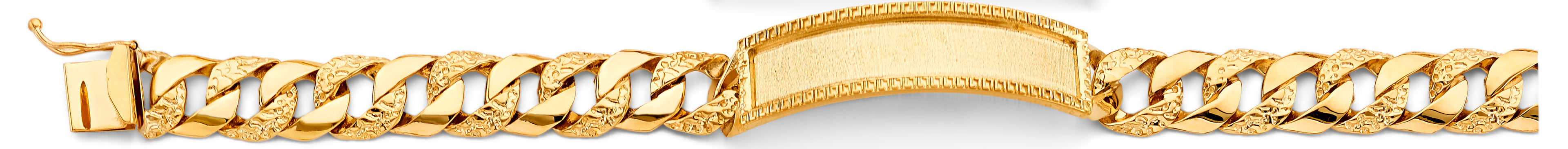 14K Yellow Gold Men's & Link Bracelet - AB1159