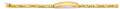 14K Yellow Gold Men's & Link Bracelet - AB1162