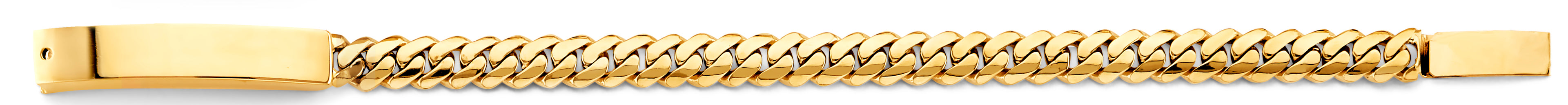 14K Yellow Gold Men's & Link Bracelet - AB1167