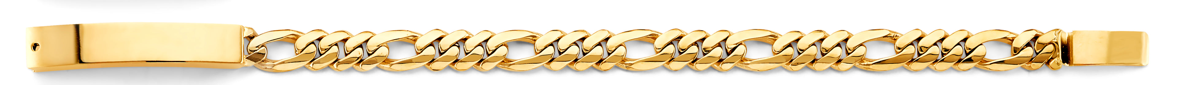 14K Yellow Gold Men's & Link Bracelet - AB1168