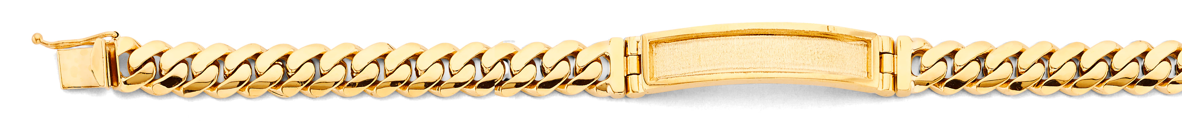 14K Yellow Gold Men's & Link Bracelet - AB1174