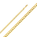 14K Yellow Gold Curb Concave Open Light 4.7mm Chain - CH-0108