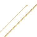 14K Yellow Gold Curb Concave Regular 2.2mm Chain - CH-0112