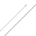14K Yellow Gold Solid Solid Super Light Rope D.C. 1.9mm Chain - CH-0143