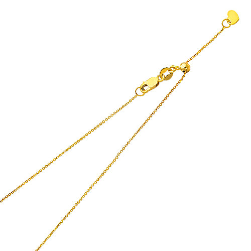 14K Yellow Gold Adjustable Chain & Necklaces Chain - CH179