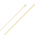 14K Yellow Gold D.C. Square Wheat 0.8mm Chain - CH-0193