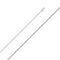 14K Yellow Gold D.C. Square Wheat 0.8mm Chain - CH-0195
