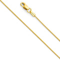 14K Yellow Gold Snake Round (Mat Finish) 0.8mm Chain - CH-0201