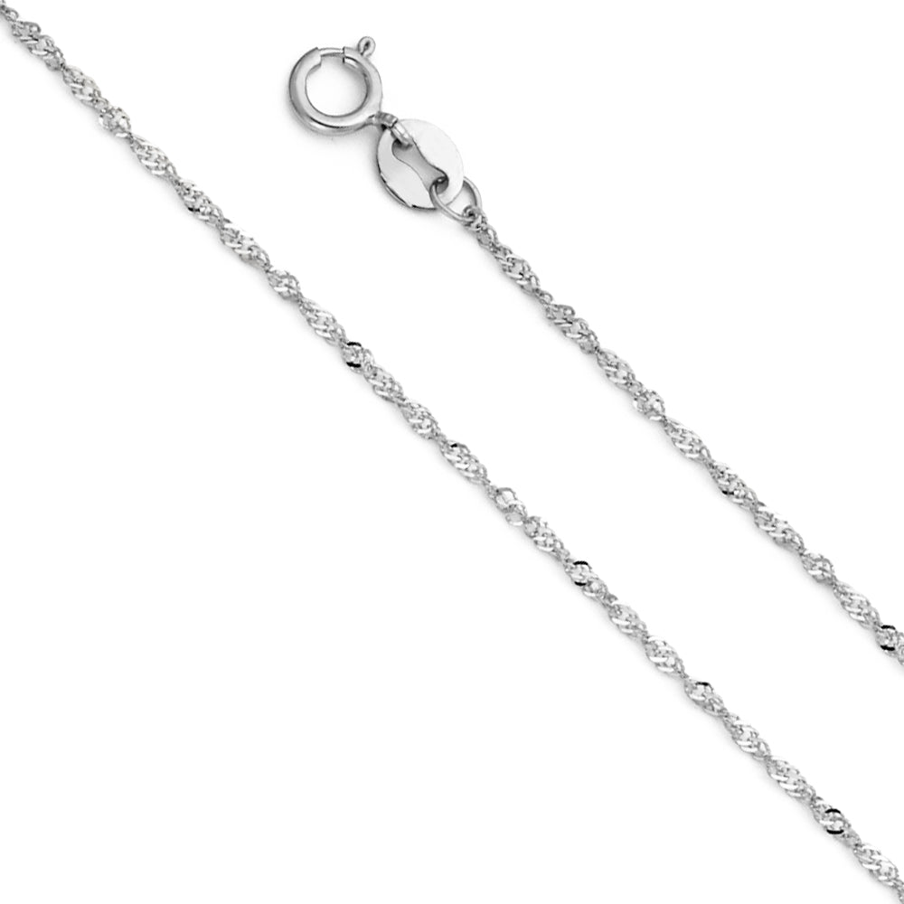 14K Yellow Gold Singapore 0.9mm Chain - CH-0213