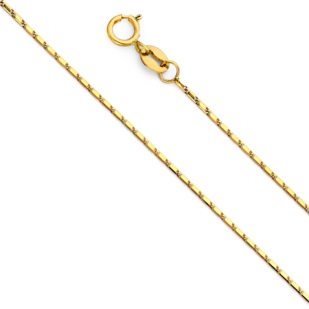 14K Yellow Gold Assorted Pendant Chains 1mm Chain - CH-0218