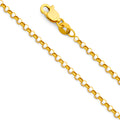 14K Yellow Gold Rolo Cable 2.1mm Chain - CH-0225