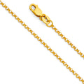 14K Yellow Gold Rolo Cable 1.6mm Chain - CH-0226