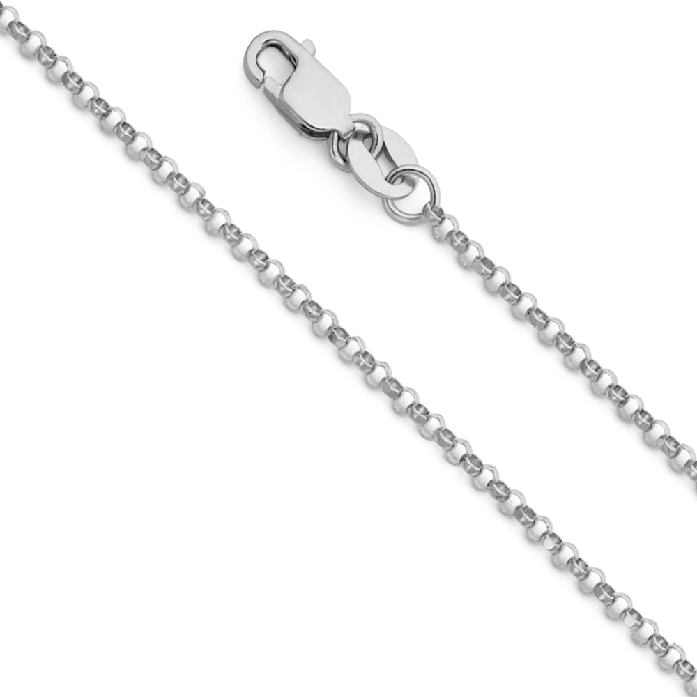 14K Yellow Gold Rolo Cable 1.6mm Chain - CH-0229