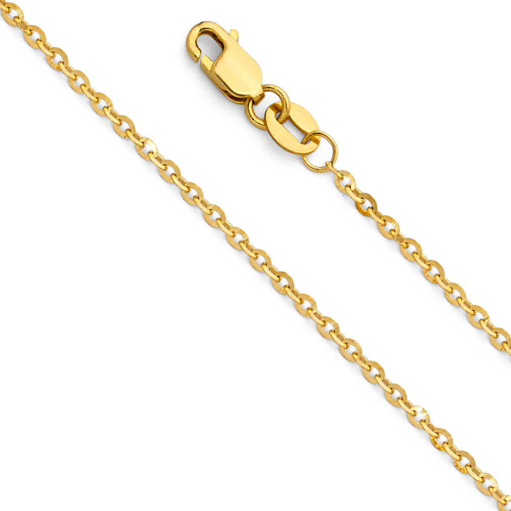 14K Yellow Gold D.C. Cable 1.6mm Chain - CH-0231