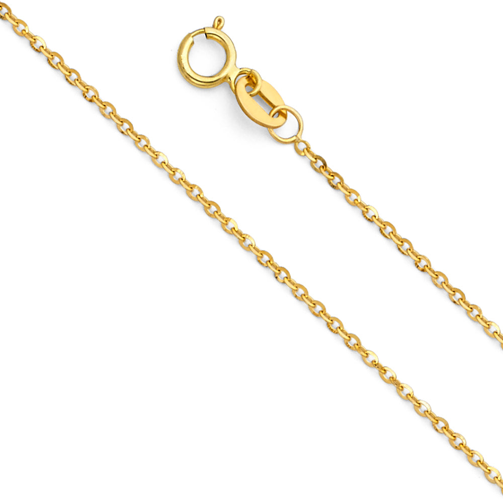14K Yellow Gold D.C. Cable 1.2mm Chain - CH-0232