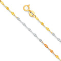 14K Yellow Gold Stamped Mirror 1.5mm Chain - CH-0246