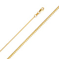 14K Yellow Gold Box Yellow 1mm Chain - CH-0255