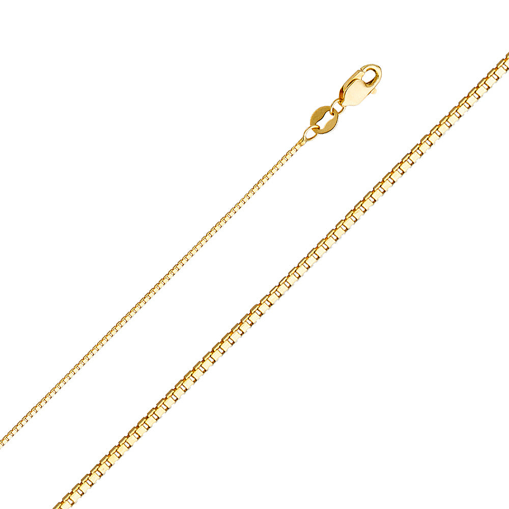 14K Yellow Gold Box Yellow 0.8mm Chain - CH-0256