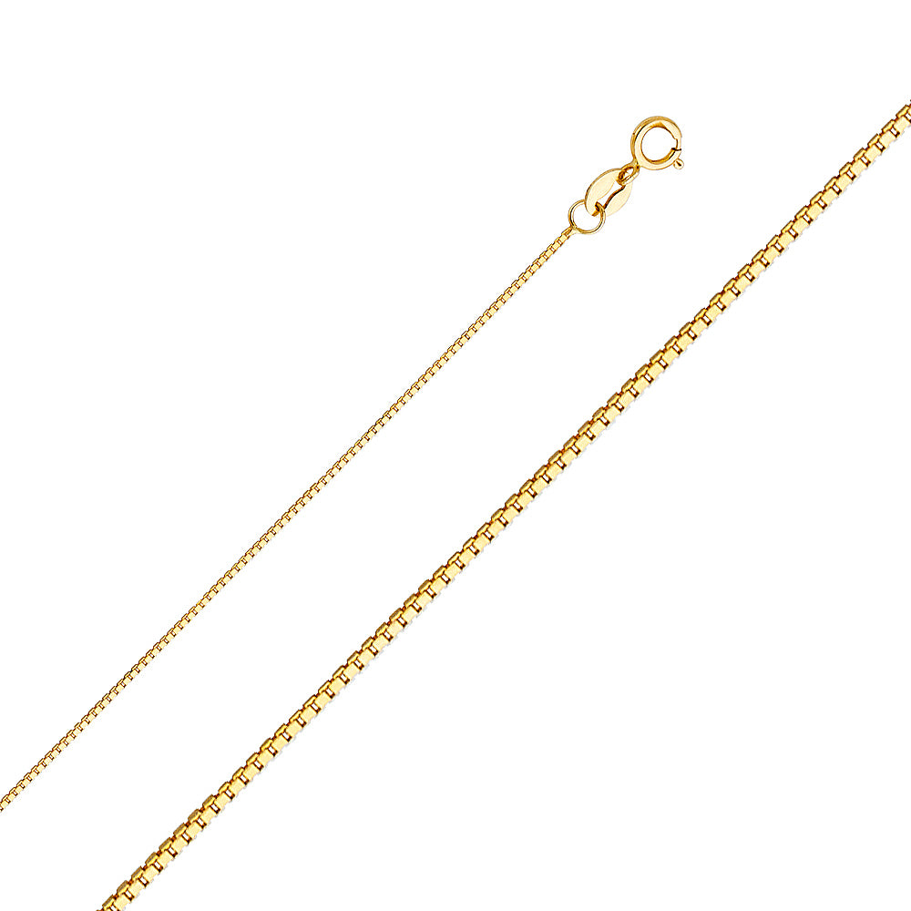 14K Yellow Gold Box Yellow 0.6mm Chain - CH-0257