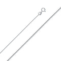 14K White Gold Box White 0.5mm Chain - CH-0262