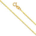 14K Yellow Gold Flat Valentino Chains 1.3mm Chain - CH-0266