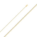 14K Yellow Gold Flat Mariner 1.5mm Chain - CH-0271