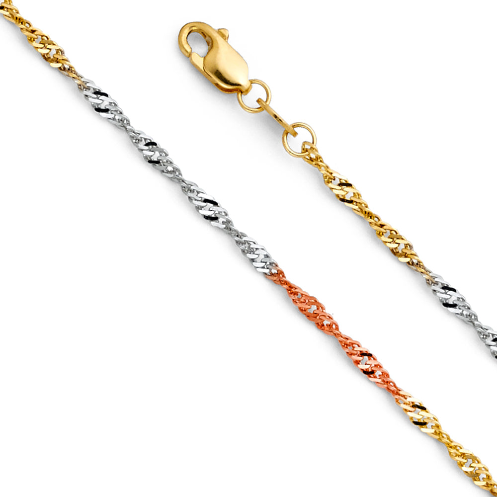 14K Yellow Gold Singapore 1.5mm Chain - CH-0284