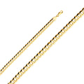 14K Yellow Gold Curb Concave Regular 8.5mm Chain - CH-0313