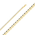 14K Yellow Gold Flat Mariner 4.4mm Chain - CH-0331