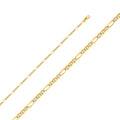 14K White Gold Assorted White Pave 2.5mm Chain - CH-0357