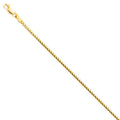 14K Yellow Gold Solid Solid Roundish Franco 1.6mm Chain - CH-0407