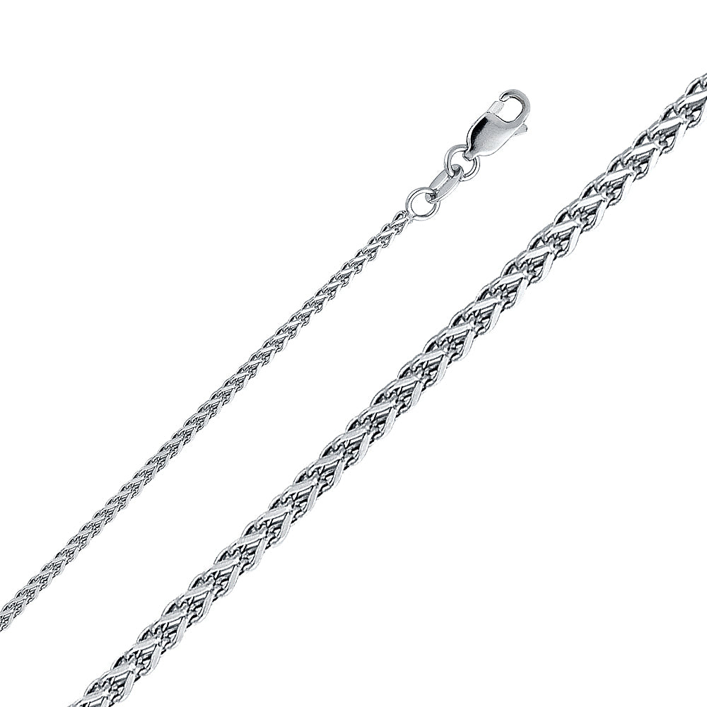 14K Yellow Gold Flat Square Open Franco 1.7mm Chain - CH-0461
