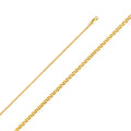 14K Yellow Gold Flat Open Wheat 2mm Chain - CH-0464
