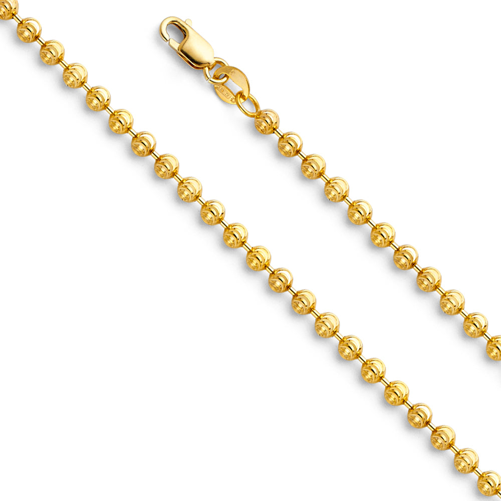 14K Yellow Gold Ball Chains 2mm Chain - CH-0472