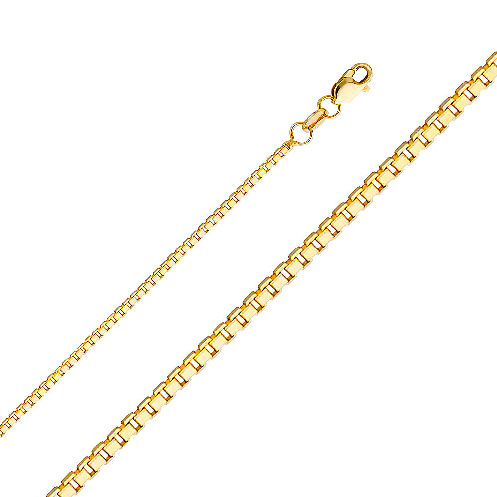 14K Yellow Gold Box Yellow 1.2mm Chain - CH-0473