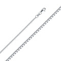 14K White Gold Box White 1.2mm Chain - CH-0474